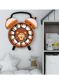 Resim Bk Gift Kişiye Özel Hayvan Figürlü Retro Çalar Saat Tasarımlı Kabartma Figürlü Ahşap Çocuk Duvar Saati-7, Ev Dekoru, Çocuk Odası Aksesuar Bitmeyencom2 Çok Renkli 