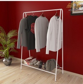Resim Oval Telli Beyaz Butik Askısı Konfeksiyon Askılık Elbise Askılığı Beyaz 