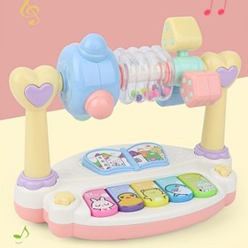 Resim Renkli Işıklar, Hayvan Butonları ve Kalp Şeklinde Hoparlörlerle Etkileşimli Çocuk Müzik Piyano Oyuncak - Küçük Çocuklar & Çocuklar için Eğitici Erken Öğrenme Oyuncağı, Doğum Günü & Tatil Hediye Fikri, Oynaklı Tasarım 