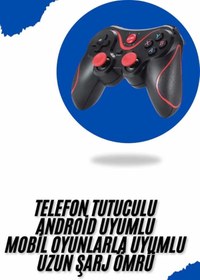 Resim Enseb Joystik Gamepad Bluetooth Telefon Tutucu Oyun Kolu Telefon Android Uyumlu 