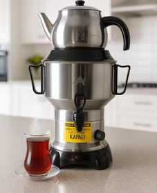 Resim Armağan 6 Litre Çay Semaveri & Çay Makinesi Elektrikli Semaver 