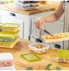 Resim 4 Adet Buzdolabı Organizeri Pp Plastik Şeffaf Ve Ayarlanabilir Saklama Kabı, Gıdaları Taze Tutan Fresh Box, Çok Amaçlı,mikrodalga Ve Bulaşık Makinesi Uyumlu Beyaz, 2600 Ml 