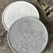 Resim 2 adet Mandala Tasarımlı Silikon Bardak Altlığı Kalıpları Epoksi Reçine için - Karmaşık Çiçek & Yaprak Desenleri, Kupa Matları, Kase Pedleri, Mumluklar için DIY El Sanatları Seti - Ev Dekoru için İdeal 