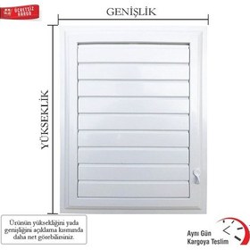 Resim Plastik Menfez 35 Cm 35 Cm Banyo Ve Wc Havalandırma Menfez 