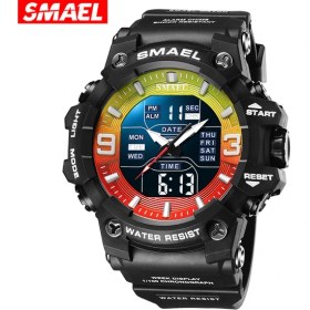 Resim Hanyang Kırmızı Yeşil Samel Yeni 8049 Izle Erkek Saatleri 50 M Su Geçirmez LED Dijital Ekran Çalar Saat Ordu Askeri Spor Kronograf Izle Erkekler Için (Yurt Dışından) 