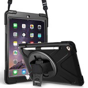 Resim Apple iPad Mini 4 (A1538-A1550) Heavy Defender Siyah Kılıf Microsonic