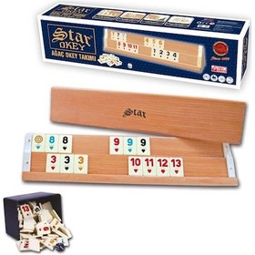 Resim Star Ağaç Okey Takımı 