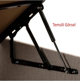 Resim Badem10 Baza Makası Gazlı Amartisör Pistonu 750 Newton 36 cm Baza Üst Kapak Kaldırma Mekanizması 2 Adet 