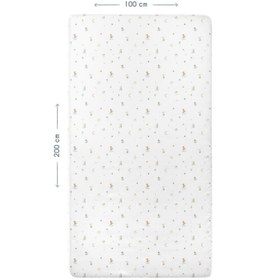 Resim Circus %100 Organik Pamuk Çocuk Lastikli Çarşaf 100 x 200 cm 