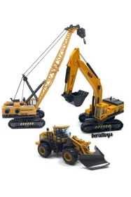 Resim berattoys Üçlü Inşaat Set Iş Makinaları 