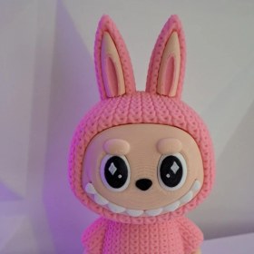 Resim Pembe Labubu Figür – (12 Cm) 