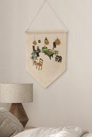 Resim Yatak Odası Pinterest Duvar Dekoru, Van Gogh Sanat Serisi, Kanvas Flama Askılı Duvar Örtüsü NO:411 - Renkli - 1 / 21 x 30 