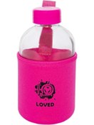Resim AyrStore Moods Up Loved Neopren Kılıflı Cam Matara 600 Ml 