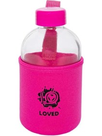 Resim AyrStore Moods Up Loved Neopren Kılıflı Cam Matara 600 Ml 