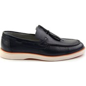 Resim Lacivert Leather Erkek Loafer Ayakkabı E01054182440 Lacivert 