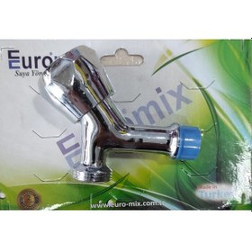 Resim Euromix Çamaşır Musluk Vakumlu Paket Krom 