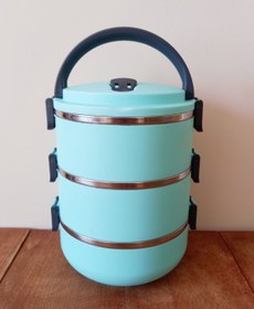 Resim BERMİRA Home Collection Freshbox 3 Katlı Sızdırmaz Yemek Termosu Sefer Tası 