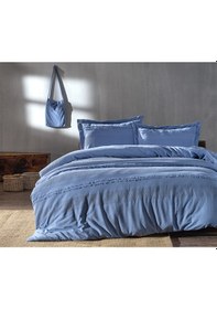 Resim Tek Kişilik Nevresim Takımı Carla - Mavi 