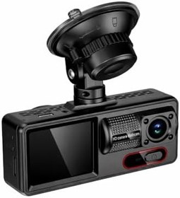 Resim Araç Kamerası, Full HD 1080P 30FPS Dash Cam, 3 Kameralı, Gerçek Zamanlı Önizleme, Arka Kamera, Park Modu, Wifi 
