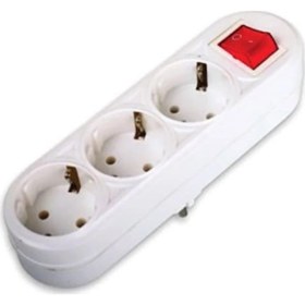 Resim Rewel 3'lü Anahtarlı Golyat Fiş Priz 322014 