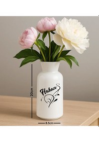 Resim Bk Gift Kişiye Özel İsimli Seramik Vazo-2, Ev Hediyesi, Ofis Hediyesi, Sevgiliye Hediye Kobitmeyencom35077 Bk Gift 