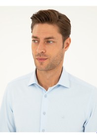 Resim Pierre Cardin Erkek Açık Mavi Gömlek Desenli 50298046-vr003 Açık Mavi 