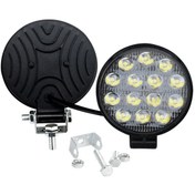 Resim Point Off Road 14 Led 42 Watt Yuvarlak Traktör Tır Kamyon Tekne Sis Farı Projektör Çalışma Lambası 1 Adet 
