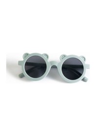 Resim 3-8 Yaş Cool Ayıcık Çocuk Güneş Gözlüğü 400 Uv Koruma -mavımsı Grı 