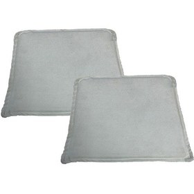 Resim Knsz sırt minderi 2 li zng&mğr&uslu beyaz kumaş cırtlı tel bar sandalyesi sırtı için 