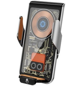 Resim Cbtx Global L9 4.2-7.2 İnç Cep Telefonu İçin Araç Hava Çıkışı Montajlı Manyetik Kablosuz Şarj Cihazı - Gri 