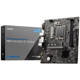 Resim Msı Pro H610M-G Ddr4 Soket 1700 Ddr4 3200(OC) Pcı-E Gen 4 M.2 Usb3.2 1x 1g Lan Matx 