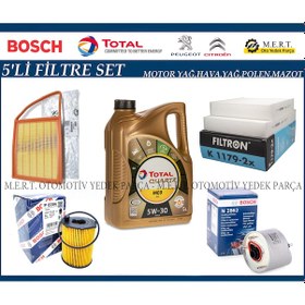 Resim Peugeot 207 1.4 Hdi Dizel Yağ Bakım Filtre Seti (2011-2012) Euro5 Diğer