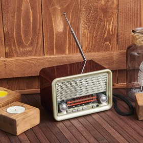 Resim Retro Time Nostaljik Bordo Radyo Mp3 Çalar 