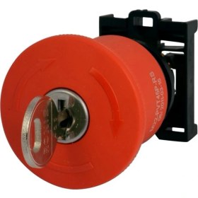 Resim Eaton M22-PVS45P-RS Buton Aksesuarı: Acil Durdurma Butonu Kafası (Mantar, Çevirmeli), 45MM, Ronıs Kilitli 