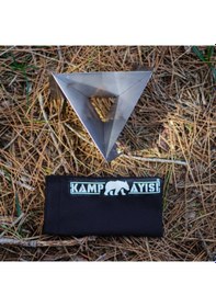 Resim Kamp Ayısı Coffdripp V60 Filtre Kahve Demlik: Katlanabilir Paslanmaz Çelik Kahve Dripper 