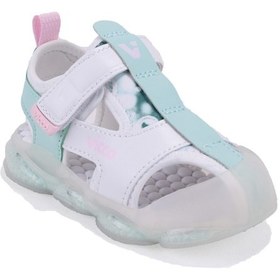 Resim Vicco Live 332b525y217 Beyaz Ortopedik Günlük Işıklı Kız Çocuk Spor Sandalet Pudra 