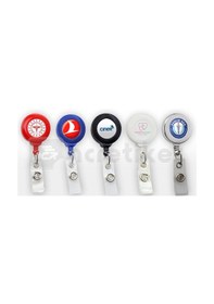 Resim Metal Klipsli Kart Yoyosu. Yaka Kart Tutucu. Yoyo Kartlık 10 Adet 10 Adet-Beyaz 