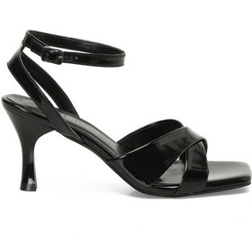 Resim Butigo 25s-278 5fx Siyah Kadın Topuklu Sandalet 000000000102008492 Siyah 