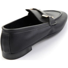 Resim Bambi Siyah Kadın Loafer Ayakkabı K01688012209 