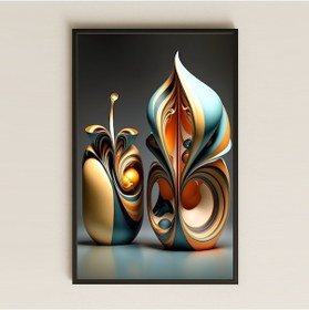 Resim Soyut Renk Fırtınası 3d Şeffaf Pleksi Tablo 