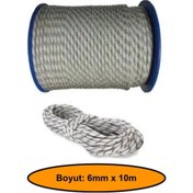 Resim 6 Mm Sentetik Iskota Halat Dağcı İpi, Outdoor Kamping Piknik Salıncak Halatı, 10 Metre 