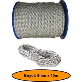 Resim 6 Mm Sentetik Iskota Halat Dağcı İpi, Outdoor Kamping Piknik Salıncak Halatı, 10 Metre 
