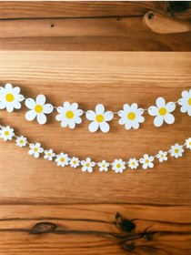 Resim Parti Station 1 Adet Papatya Banner Papatya Arı Konsept Dekoratif Banner Flama Daisy Banner 