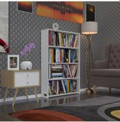 Resim Kenzlife Kitaplık Süper Ga 120*80*19 Byz 4 Katlı Tek Bölme Ofis Mutfak Banyo Dolabı Arkalıksız Çok Renkli 
