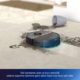Resim Philips Serisi HomeRun Aqua Islak Kuru Robot Süpürge, Sarj istasyonlu, Ayakkabılık Hediyeli 