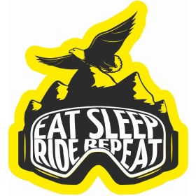 Resim Ski Kayak Snowboard Sticker - 24101 