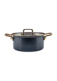 Resim Karaca Kristal Emaye Granit İndüksiyon Tabanlı 14 Parça Çeyiz Seti Antrasit 