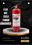 Resim ELİTyangın 6 KG KURU KİMYEVİ TOZLU YANGIN SÖNDÜRME CİHAZI 