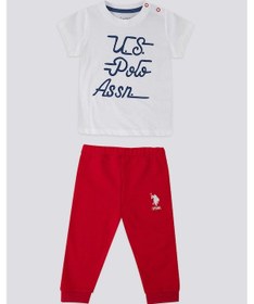 Resim U.S. Polo Assn. Kız Bebek Kırmızı 2 Li Takım Kırmızı 