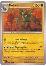Resim Golurk 088/162 - Temporal Forces - Pokemon Kartı Mint 